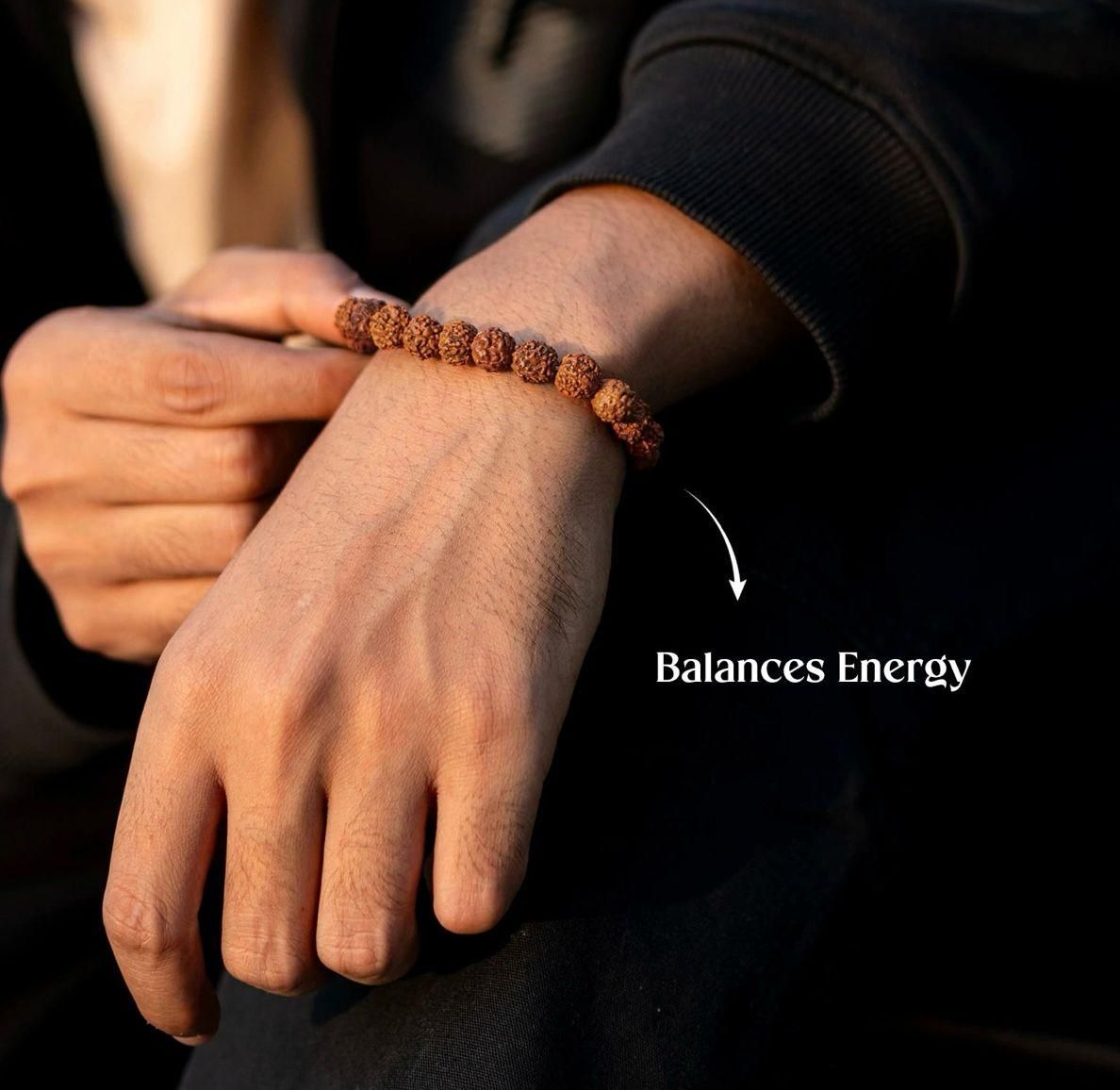 Authentic 7 Mukhi Rudraksha Bracelet – Unisex Spiritual Beads for Inner Peace & Prosperity