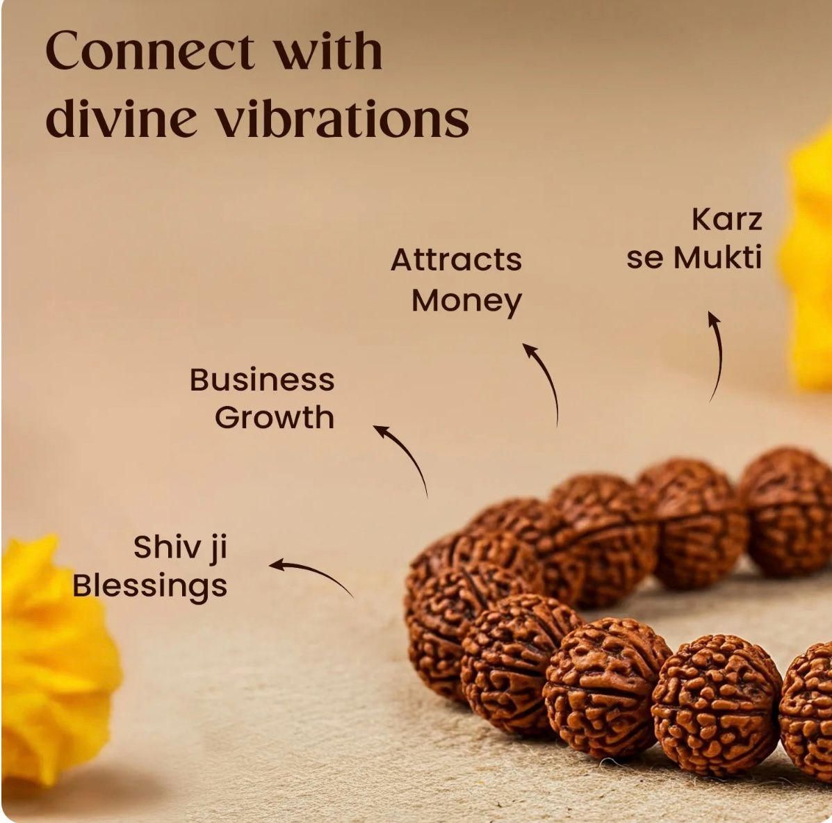 Authentic 7 Mukhi Rudraksha Bracelet – Unisex Spiritual Beads for Inner Peace & Prosperity
